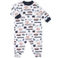 Nfl Chicago Bears 3 Pack Bodysuit Sleep N Play Footie Cap Registry Gift Set, Blue/White/Orange Chicago Bears, 0-3M