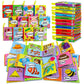 OKOOKO Soft Baby Books 12PCS Soft Cloth Books Bath Books Crinkle Washable Non-Toxic Early Education Preschool Learning Toy for N