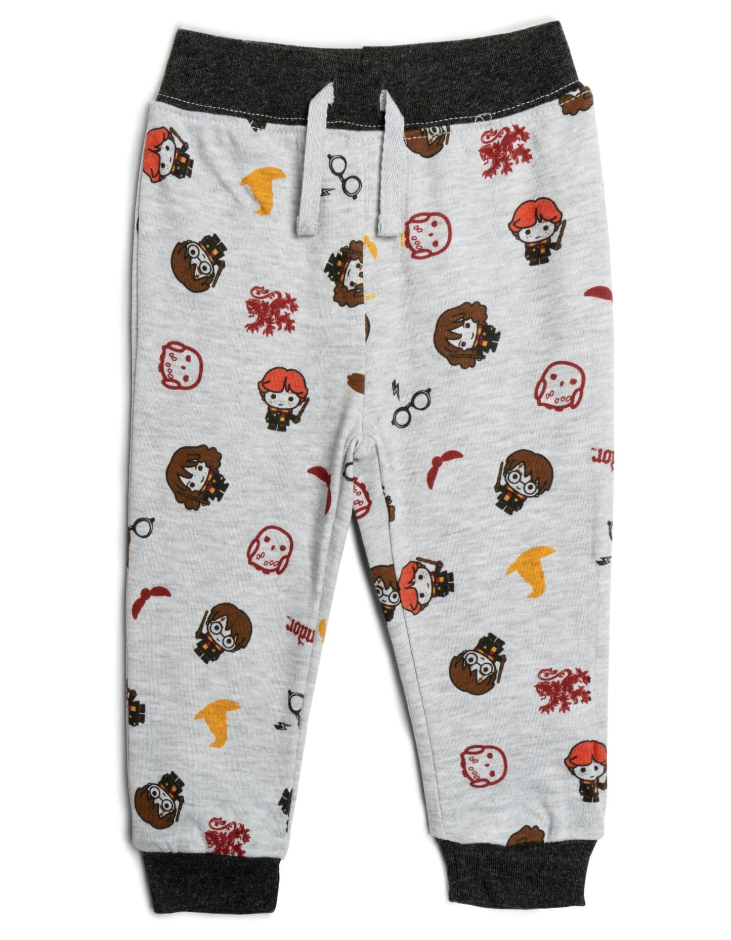 Harry Potter Newborn Baby Boys 3 Pack Jogger Pants Gryffindor 3-6 Months Multicolor