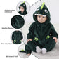 Tonwhar Infant And Toddler Halloween Cosplay Costume Kids' Animal Outfit Snowsuit(3-6 Months,Dark Green Dinosaur)
