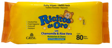 Ricitos De Oro Baby Wipes Baby Wipes With Chamomile Extract And Aloe Vera 80 Cont.
