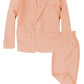 G218 Boys 2 Piece Suit Set Toddler To Teen (Medium/6-12 Months, Peach)