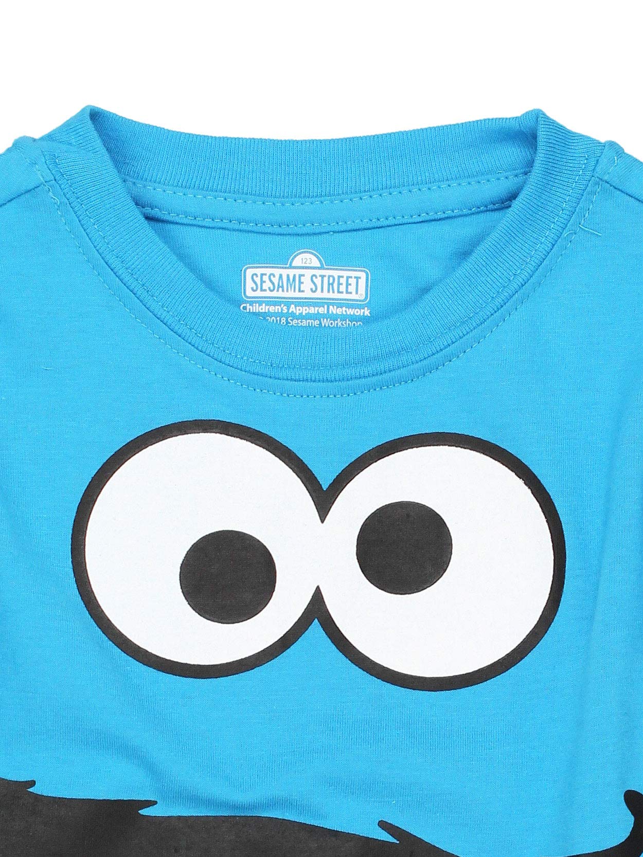 Sesame Street Elmo And Cookie Monster Boys T-Shirt For Infant And Toddlers - Blue Or Red