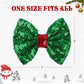Lanmerry Christmas Hair Accessories - Sequins Bows Alligator Clips With Clips For Girls, Women, Toddlers In Red, White, Green