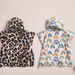 Mud Pie Toddler Poncho, Pink Leopard, 2T-5T