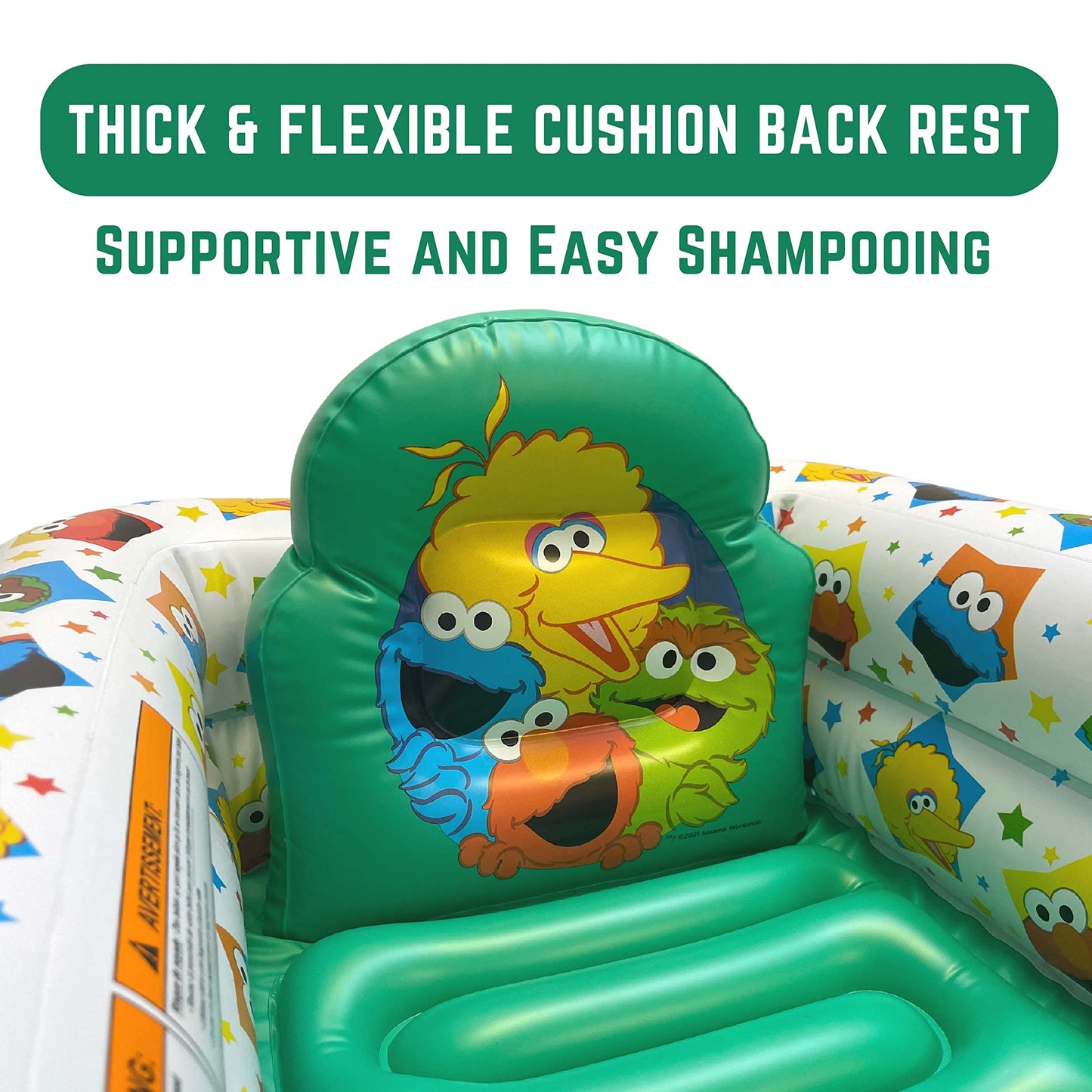 Sesame Street Sesame Squad Inflatable Tub - Baby Bathtub