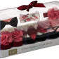 Hudson Baby Infant Girl Headband And Socks Giftset Burgundy Floral, One Size
