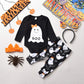 Hiha Baby Halloween Outfits Toddler Girls Boys One Piece Romper Ghost Pants Headband Halloween Clothes 3Pcs (Girls, 0-3Months)