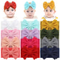 Cinaci 12 Pack Super Stretchy Nylon Headbands With Big Bow Hair Accessories Wide Headwraps For Baby Girls Infants Toddlers Kids