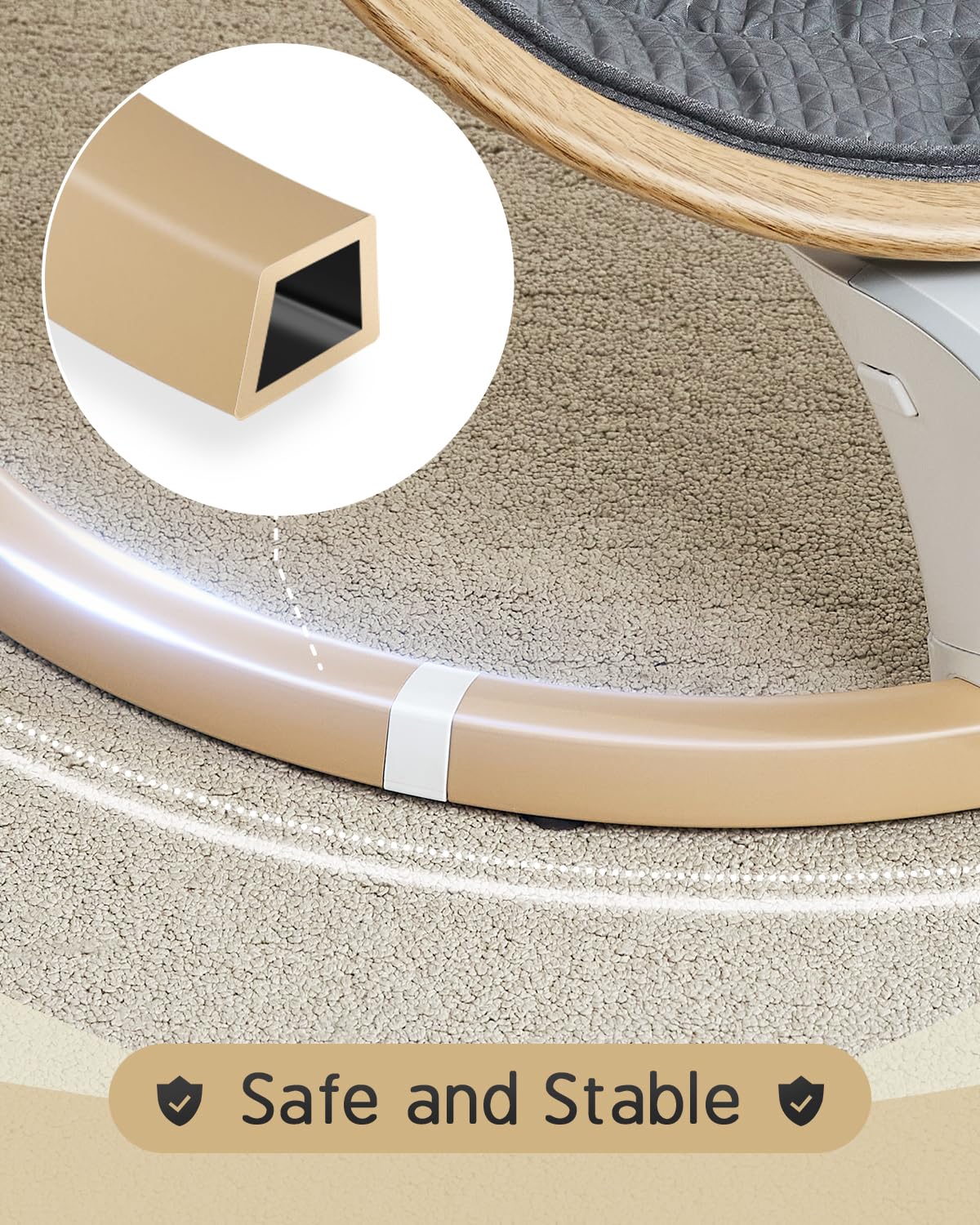 Baby Swings For Infants, Baby Swing For Newborns Boys Girls With 5 Swing Speeds Timing Function & Music, Portable Infant Swing