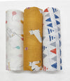 Trance Home Linen Super Ultra Soft 100% Cotton Malmal Baby Swaddle Cloth | Baby Wrap For New Born Babies | Skin Friendly Soft Ba