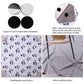 Chicmoments 59'' Huge Toddlers' Highchair Splat Mat, Panda Non-Slip Baby Place Mat, Kids' Leakproof Splash Spill Floor Mat With