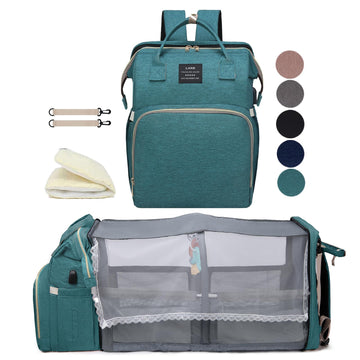 Houscly Green Diaper Bag Backpack For Mom: Baby Bags For Boys Girls Toddler Women Men Large Back Pack Diapers Bag Big Travel Paa