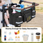 Graoso Parent Console Stroller Organizer Compatible With Wonderfold W4, With Four Insulated Cup Holders, A Removable Cooler Bag,