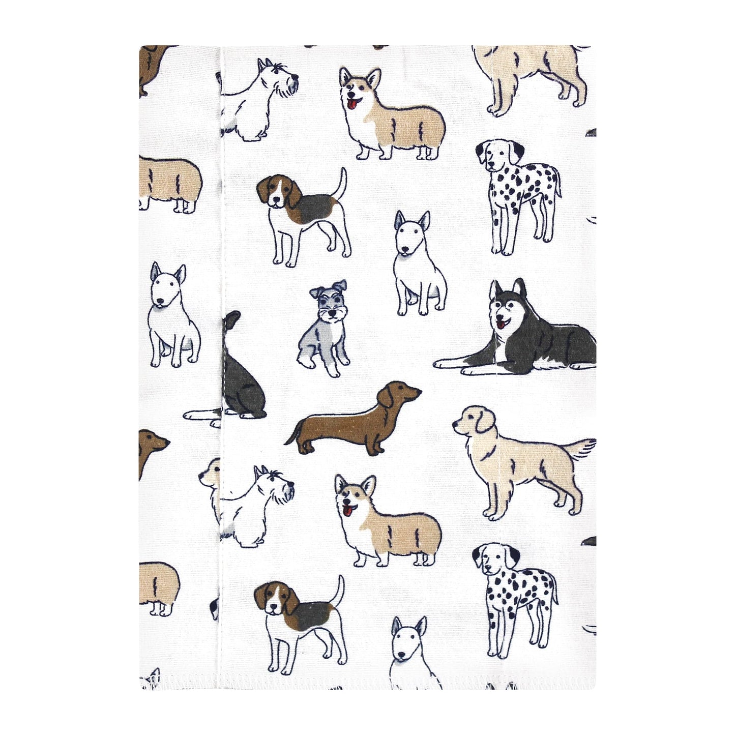 Hudson Baby Unisex Baby Cotton Flannel Burp Cloths, Handsome Dogs, One Size