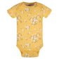 Gerber Baby Girls 5-Pack Short Sleeve Variety Onesies Bodysuits Golden Floral 12 Months