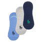 Polo Ralph Lauren MenS No Show Liner With Arch Support  3 Pack 8273Pk, Assorted 1, One Size