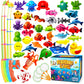 Goody King Magnetic Fishing Game Pool Toys for Kids - Bath Outdoor Indoor Carnival Party Water Table Toys Fish for Kids Age 3 4 