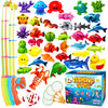 Goody King Magnetic Fishing Game Pool Toys for Kids - Bath Outdoor Indoor Carnival Party Water Table Toys Fish for Kids Age 3 4 