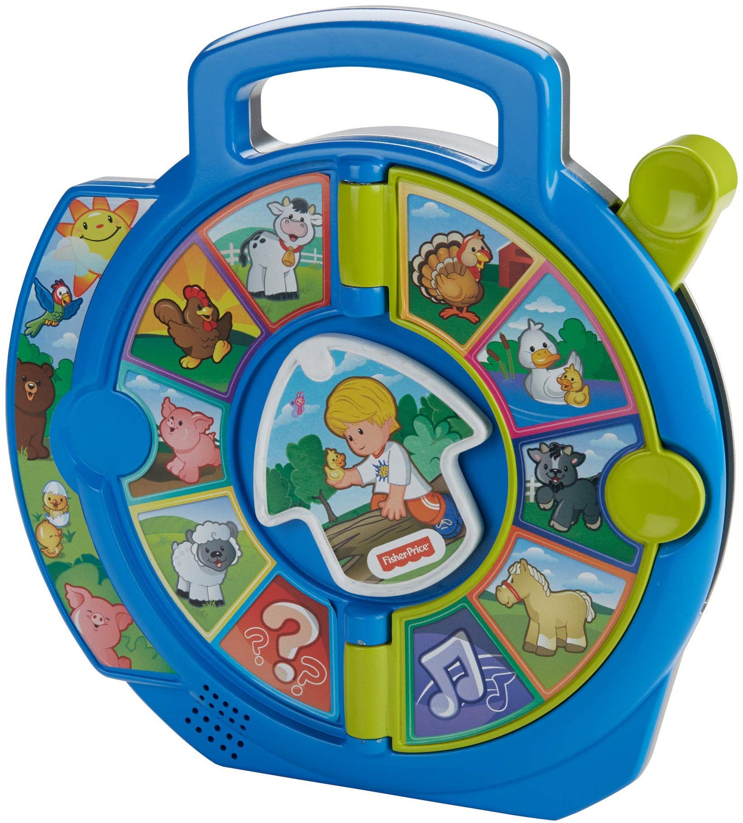 Fisher-Price Little People Toddler Learning Toy World of Animals See N Say with Music and Sounds for Ages 18+ Months