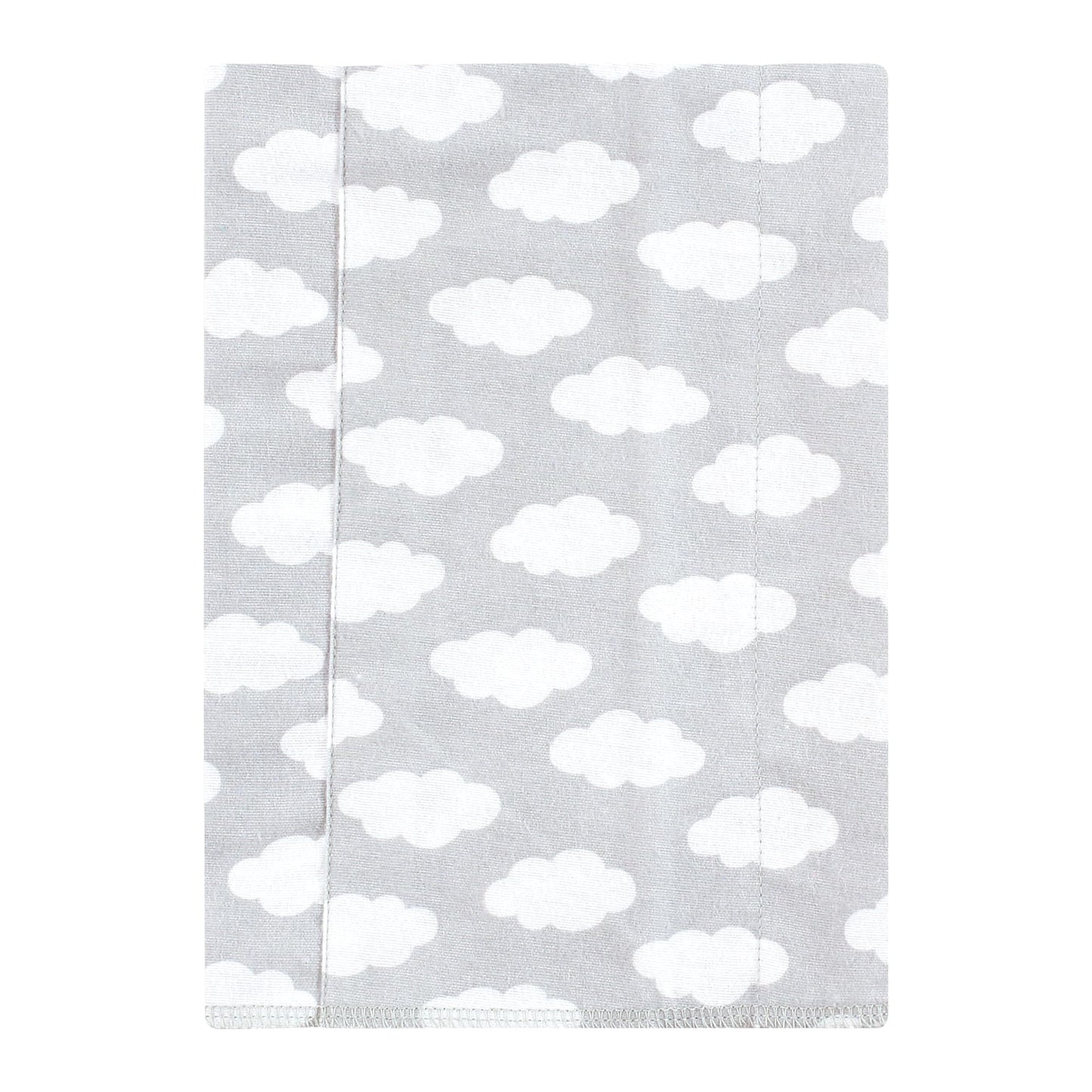 Hudson Baby Unisex Baby Flannel Burp Cloth 7Pk, Teal Elephant, One Size