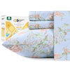 California Design Den Floral Sheets For California King Size Bed, 4 Piece 100 Cotton Sheets Set, Luxury 400 Thread Count Sateen,