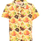 Boys Pumpkin Turkey Print Thanksgiving Collared Polo T Shirt (10Y, Orange)