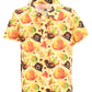 Boys Pumpkin Turkey Print Thanksgiving Collared Polo T Shirt (12Y, Orange)