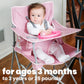 ciao! baby Portable High Chair for Babies and Toddlers, Fold Up Outdoor Travel Seat with Tray and Carry Bag for Camping, Picnics