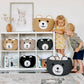 Cherrynow Cotton Rope Basket Baby Gift Basket For Newborn, Empty Gift Basket With Handles, Medium Animal Basket For Toy Clothes