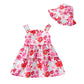 Toddler Girl Dress Baby Girl Summer Clothes Red Sleeveless Dresses Casual Boho Halter Sundress Toddler Outfits 18-24 Month Girl