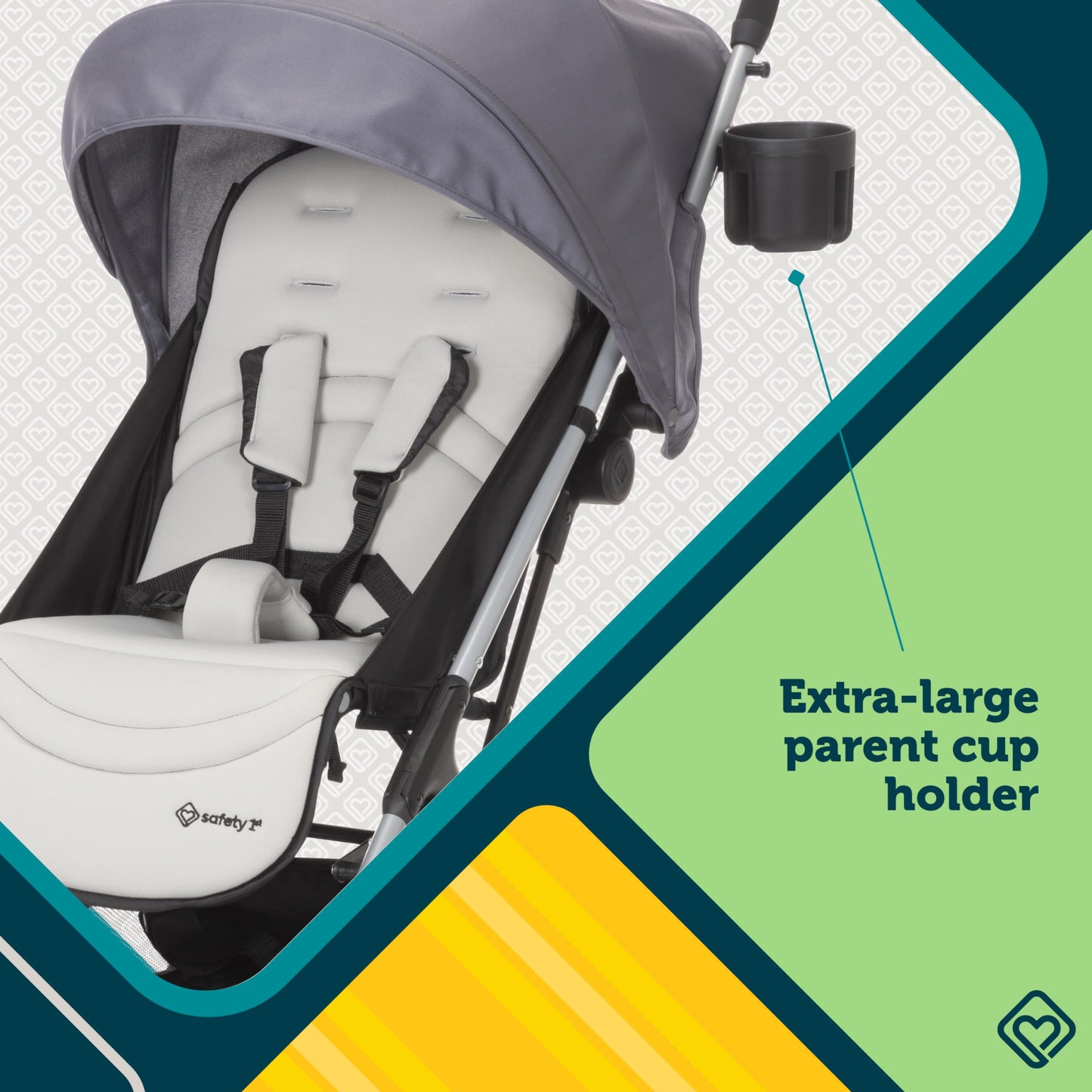 Safety 1St Easy-Fold Compact Stroller, Dorsal