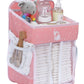 CRADLE STAR Hanging Diaper Caddy Organizer - Baby Shower Gifts for Changing Table - Hold 50+ Diapers - Nursery Baby Essentials f