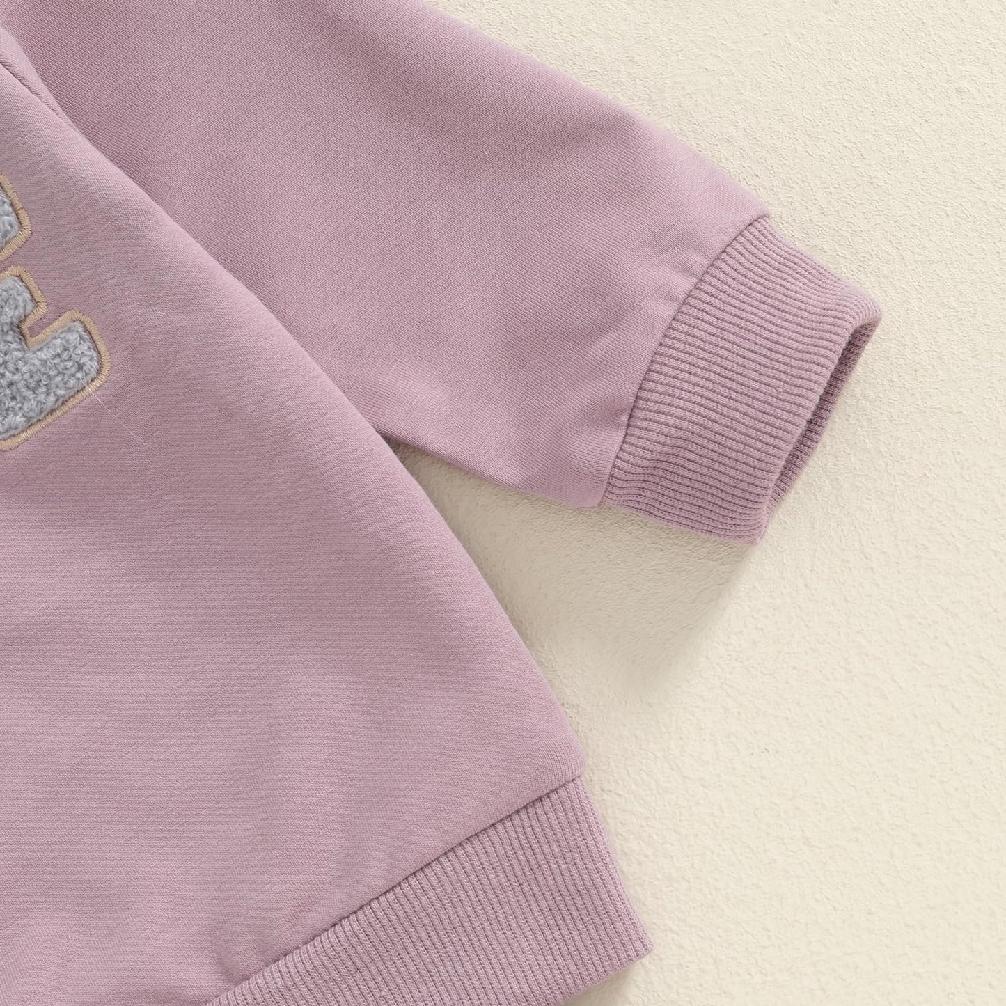 Mlpeerw Toddler Baby Girl Valentines Day Outfit 3 6 9 12 18 24 Months Long Sleeve Sweatshirt Pants Set Cute Spring Clothes (A Pu