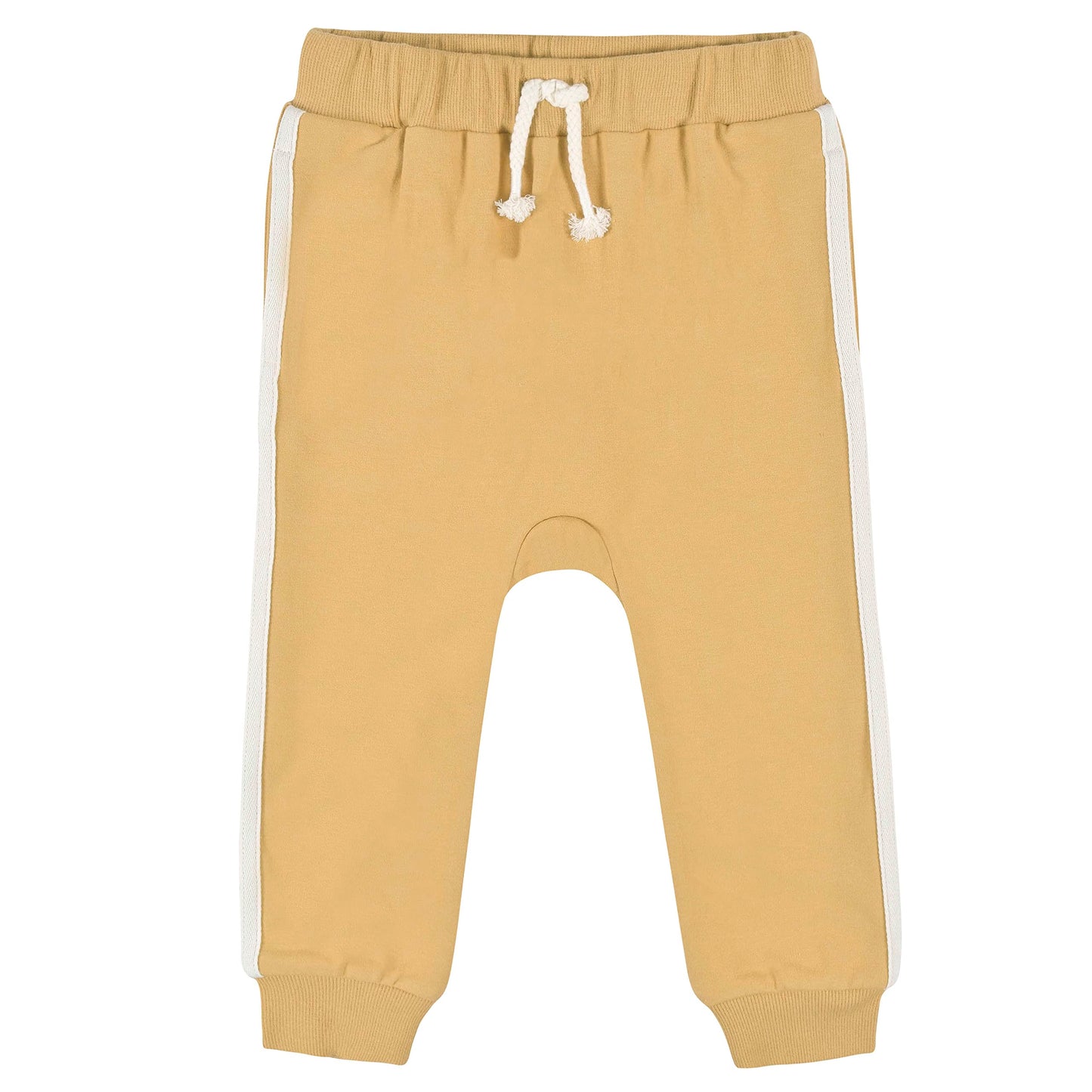 Gerber Baby Boy'S Toddler 3-Pack Jogger Pants, Mustard And Grey, 5T