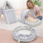 Infantbond Baby Essential Reversible Nest | Mattress With Net | Carry Bag(06 Months) (Nest Set(Gray Sheep))