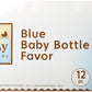 Darice, 12 Piece, 5 Inch, Blue Baby Favor Bottle