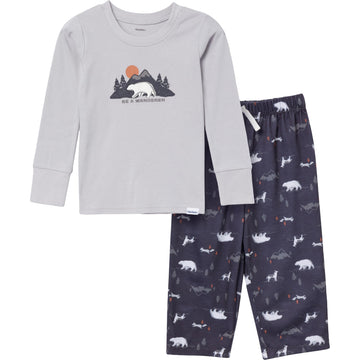 Gerber Baby Boy'S 2-Piece Pajama Set (Long-Sleeve Cotton Top & Loose Fitting Flame Reistant Bottom), Bear