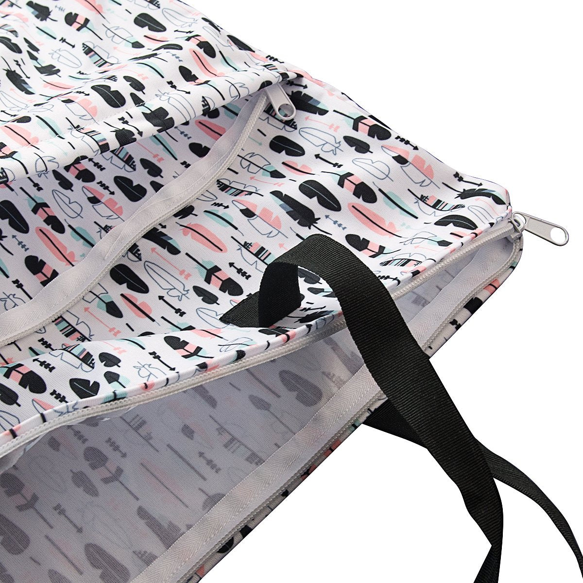 Alvababy 2 Pack Large Wet Dry Bag Waterproof Hanging Cloth Diaper With Double Zippered Pockets 25X18 Inches Hl-Wb01H001A