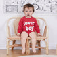 Ursobutegl Newborn Baby Boys Romper Sweatshirt Lover Boy Letter Embroidery Sweater Valentines Day Outfit Clothes(Red-Lover Boy,6
