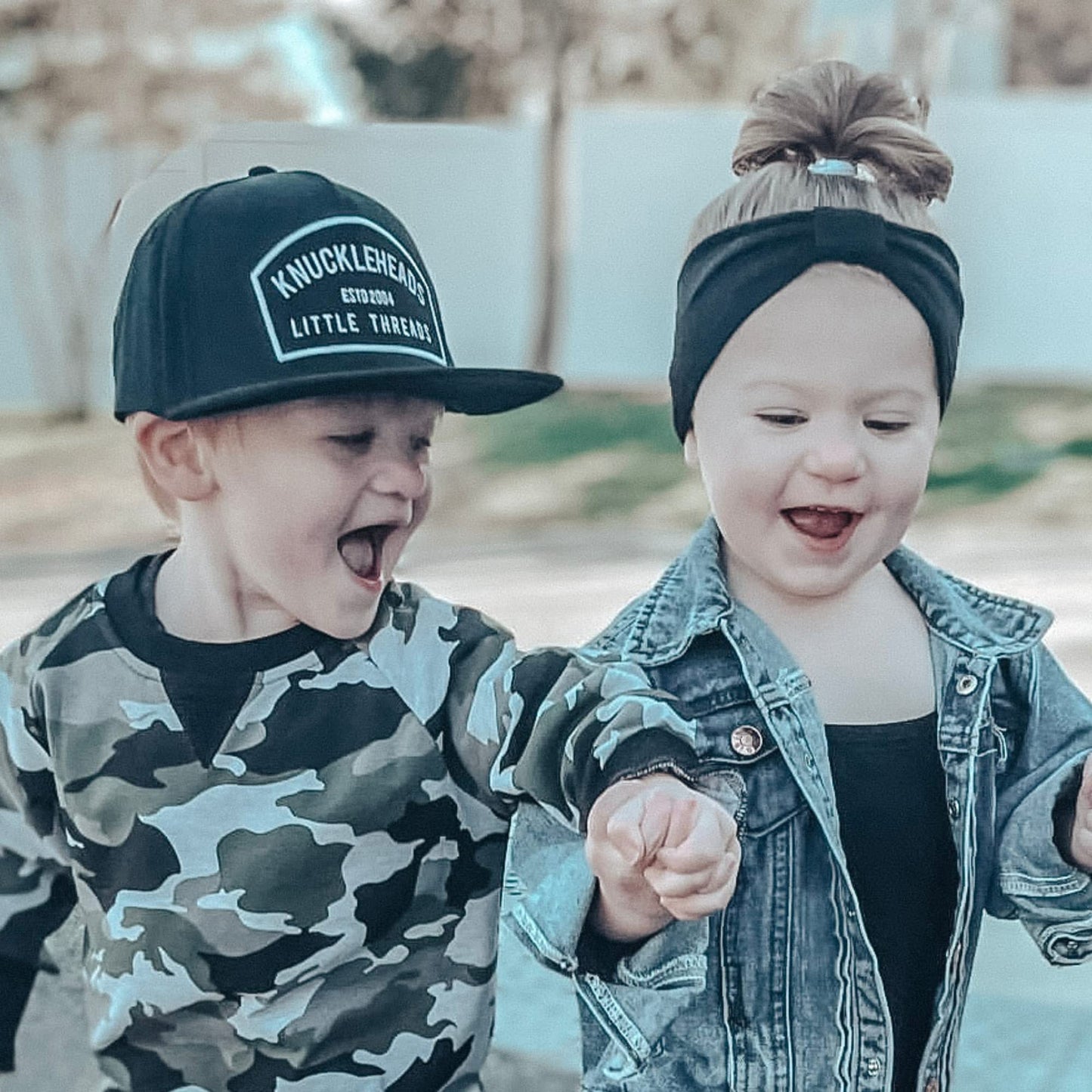 Knuckleheads Baby Hats - Toddler Boy Hats - Infant Sun Hat - Toddler Baseball Hat - Flat Brim Trucker Cap - Baby Boy Hats Beach
