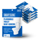 Toilet Seat Covers Flushable - Upgraded Xl Size| Biodegradable Paper Covers For Adults, Kids, Toddlers | Travel Essentials For P