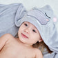 Hiphop Panda X - Large Bamboo Bath Towel For Toddler And Kids - Hooded Bath Towels For Babies - Super Absorbent - Perfect Baby B