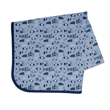 Bapronbaby Be Brave Police Patrol Splash Mat - Waterproof Catch-All For Under High Chairs, Floors, Tables, Playtime Or Arts & Cr