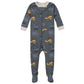 Gerber Baby Boys' 2-Pack Footed Pajamas, Dump Truck Grey, 2T