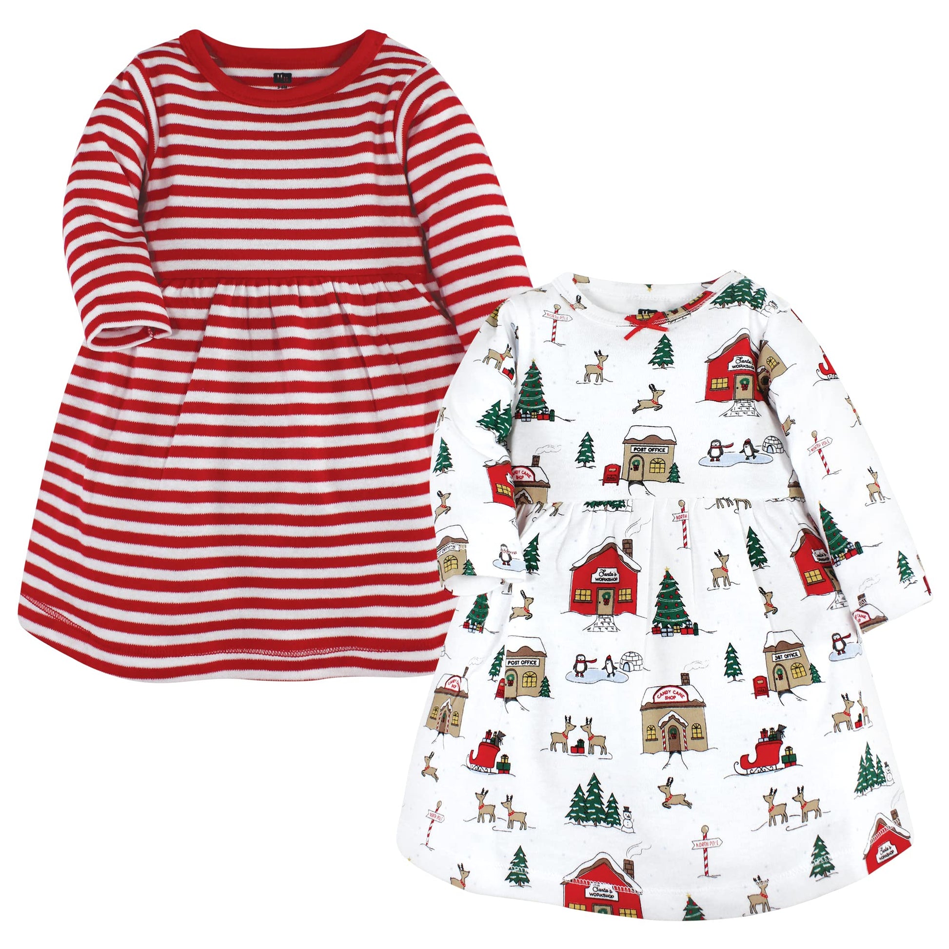 Hudson Baby Girls' Cotton Dresses, North Pole, 4T