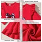 Hintina 4T Girl Valentine'S Day Outfits Toddler Ruffle Long Sleeve Tunic Red Heart Bell Bottom Flared Pants Winter Spring Clothe
