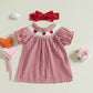 Toddler Baby Girl Valentines Outfit My First Valentines Day Dress Princess Heart Dresses Cute Photoshoot Clothes (Love Heart Red