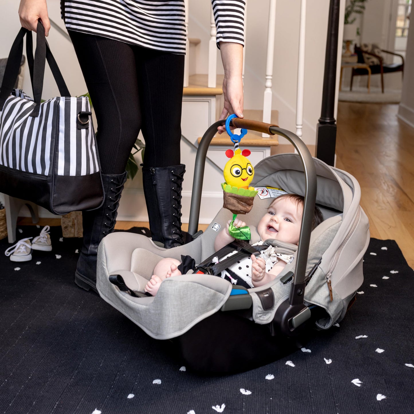 Baby Einstein Cal-a-Puller Pull & Shake Stroller Toy, Ages 0 Months and Up