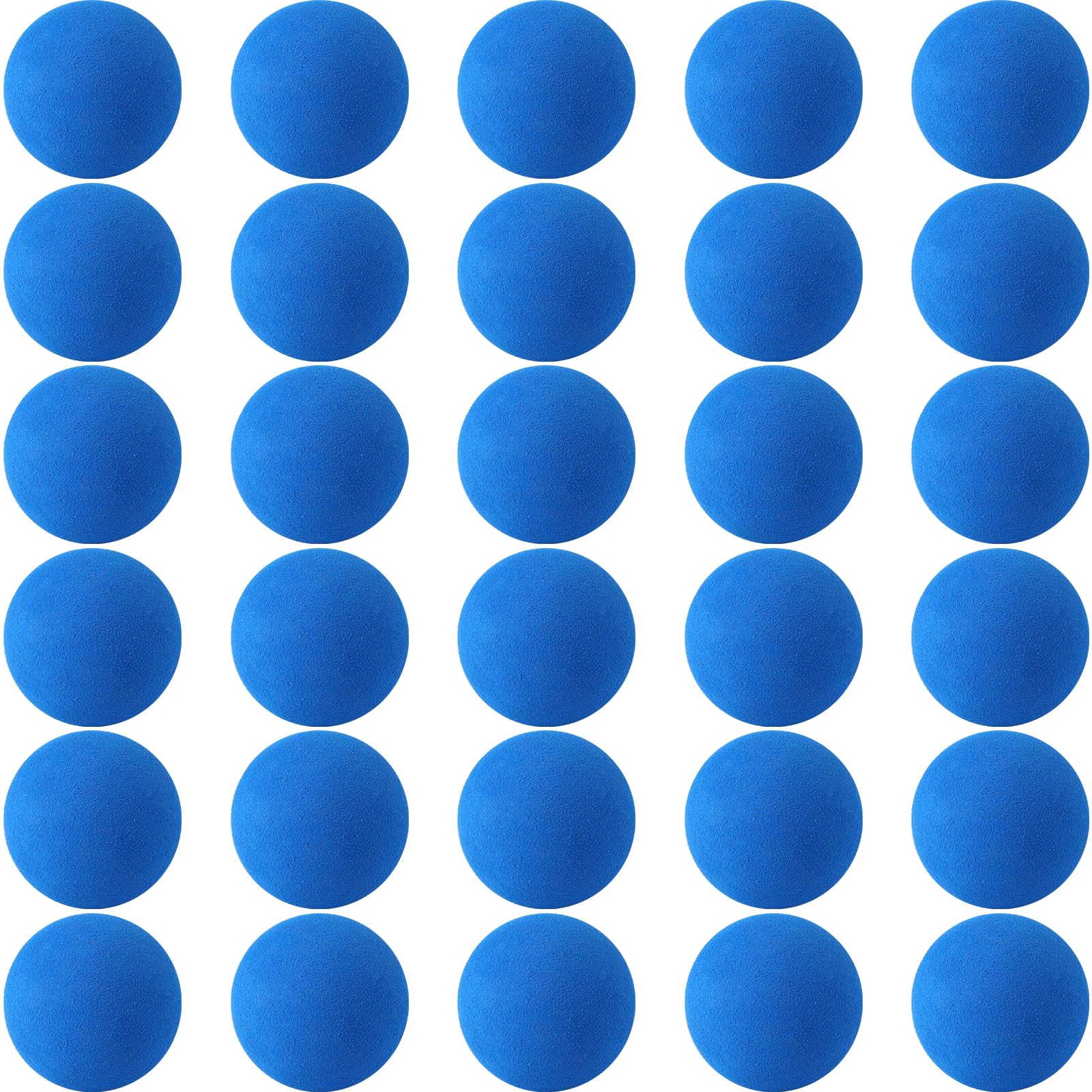 kymqlyw 30 Pcs Blue Mini Soft Foam Balls Assorted Play Balls Lightweight Mini Play Balls Sponge Ball for Crafts Birthday Party F
